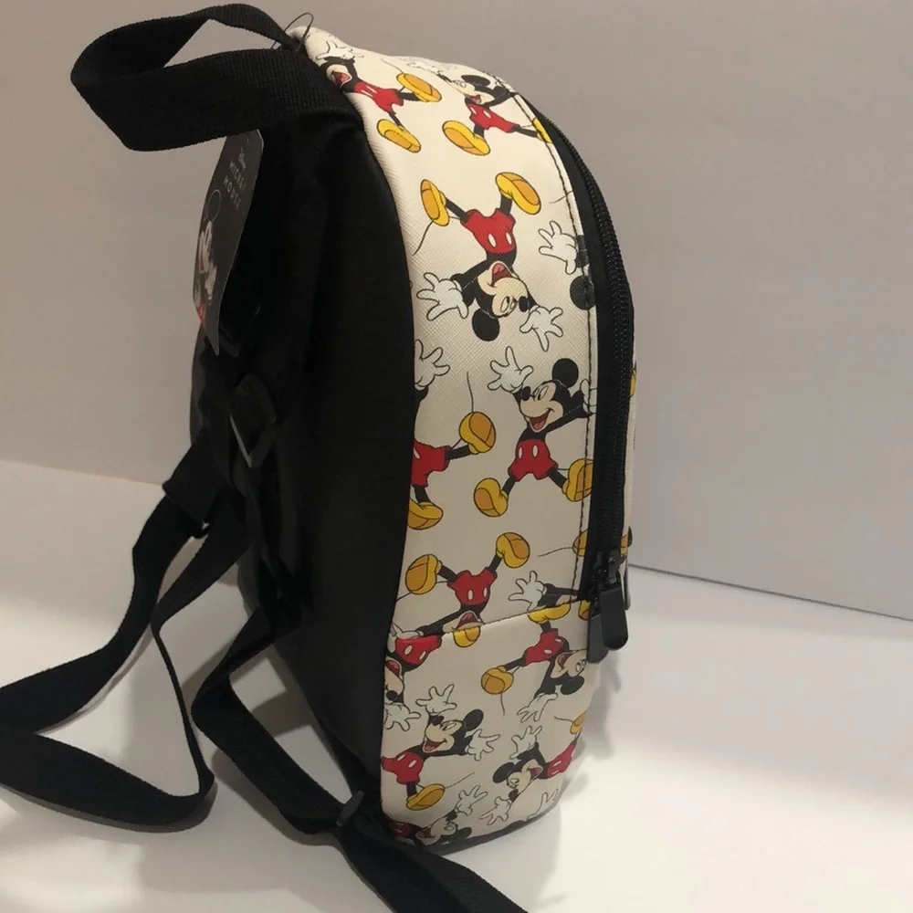 Disney Mickey Mouse off white Mickey Mouse printed backpack new‎